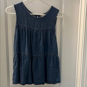Universal Thread Blue Tiered Tank Top